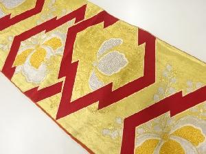 アンティーク 松皮菱に桐模様織出し袋帯(材料)